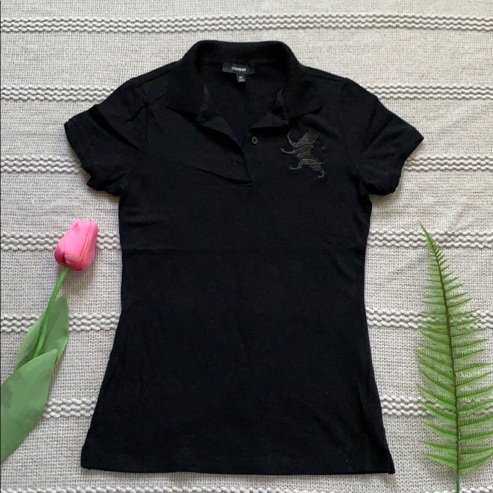 2/$10 🖤Express Stretch Polo 🖤 - Picture 1 of 5